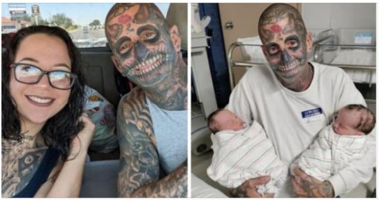 Dad With 240 Tattoos Faces Backlash As People Think He Is A Horrible Father – Then His Wife Reveals The Truth