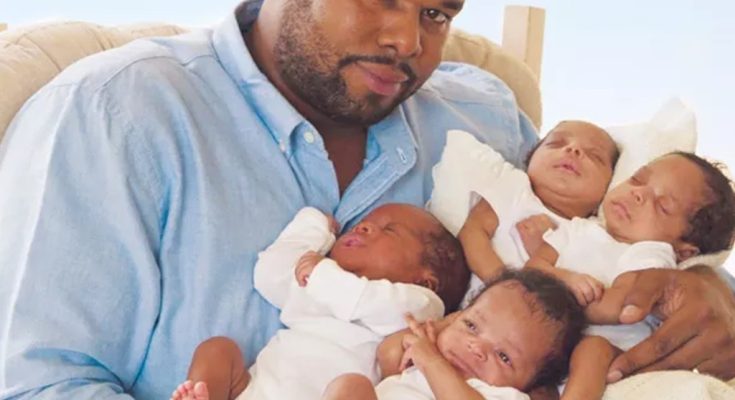 Last Kiss Before Child Delivery: A Man Lost His Wife And Became a Single Dad To Quadruplets