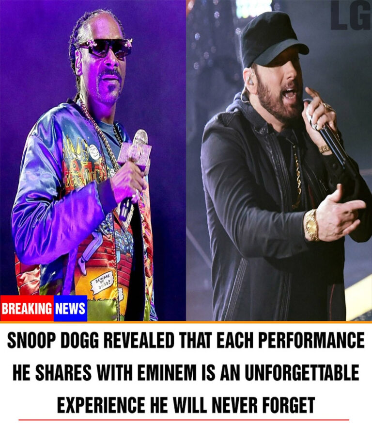 Snoop Dogg revealed that each performance he shares with Eminem is an unforgettable experience he will never forget