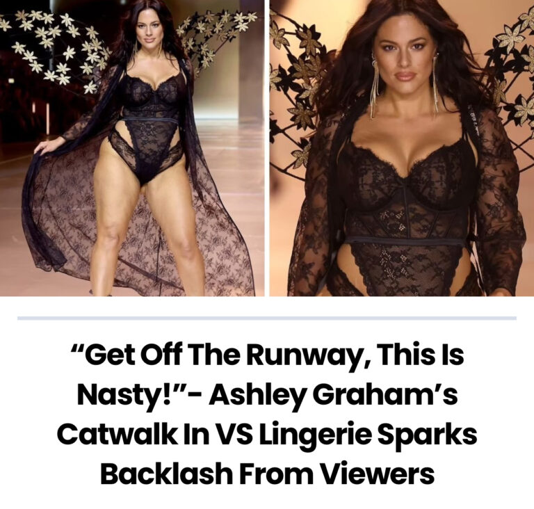 “Get Off The Runway, This Is Nasty!”- Ashley Graham’s Catwalk In VS Lingerie Sparks Backlash From Viewers