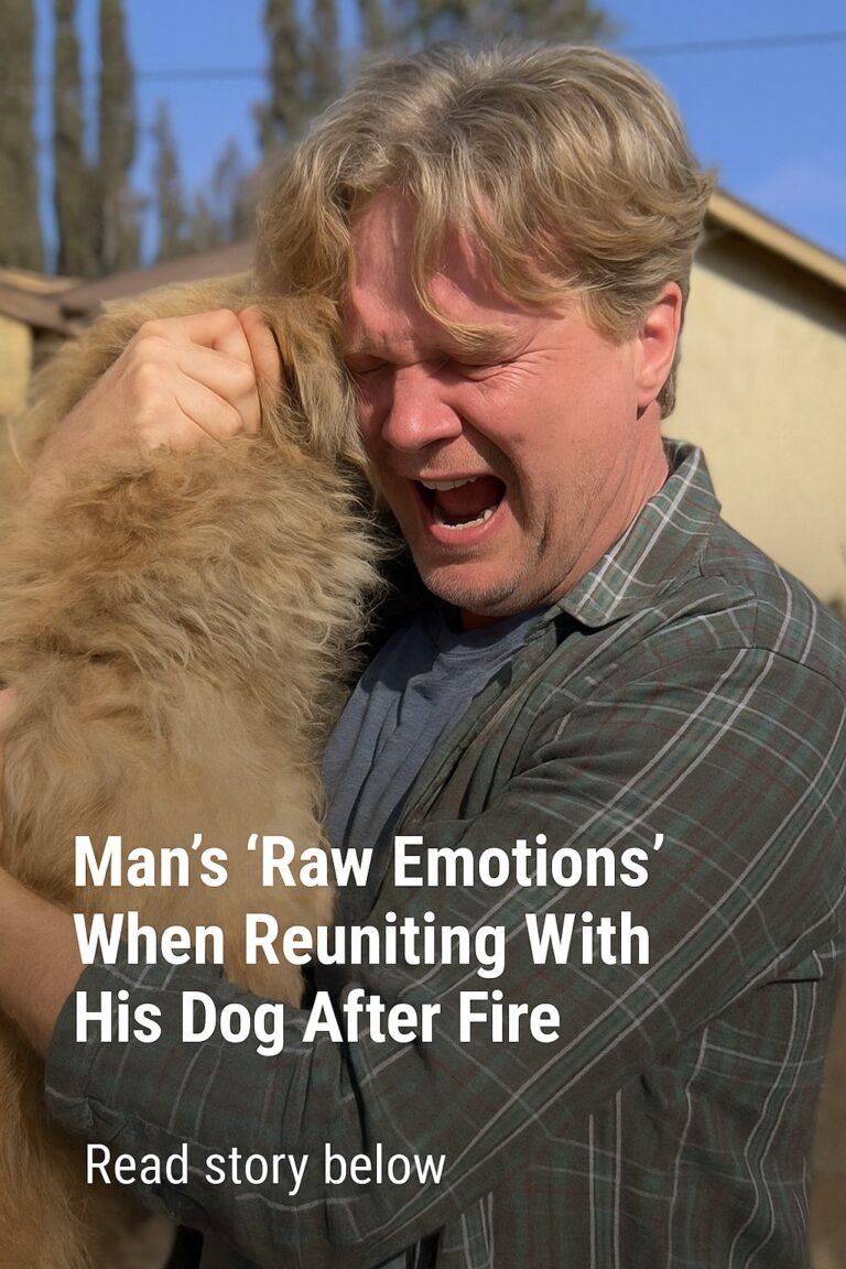 Man’s ‘Raw Emotions’ When Reuniting With His Dog After Fire