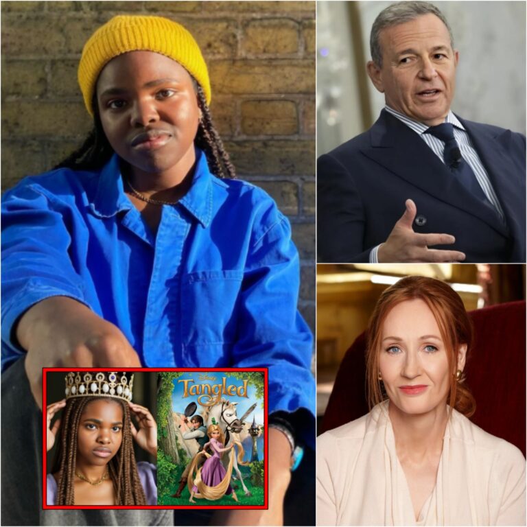 Disney’s CEO announced that Francesca Amewudah-Rivers would be playing Rapunzel in the Tangled sequel, the entire auditorium erupted in anger. J.K. Rowling immediately reacted, calling the decision a “betrayal of the Disney legacy.” Minutes later, as she tried to justify it, a harsh detail revealed by the director himself left the entire studio silent, paralyzed.