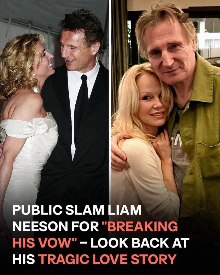 News of Liam Neeson’s new relationship with Pamela Anderson has stirred significant debate online