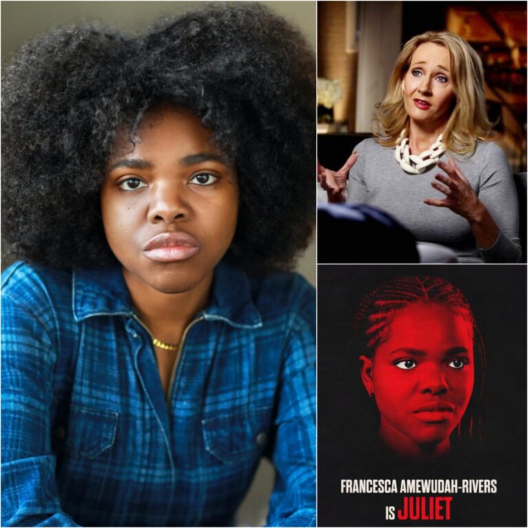 ,” Francesca Amewudah-Rivers declared bitterly, turning the premiere into a controversy when the public believed she was being judged by the color of her skin and not her talent. Immediately afterward, the actress sent a direct message to J.K. Rowling: “YOU’RE RACIST IF YOU DON’T LIKE IT.” And then, just hours later, a single word from the director resonated, enough to silence Hollywood.