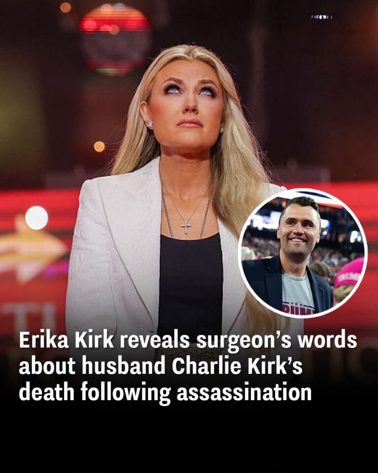 Erika Kirk reveals surgeon’s words about husband Charlie Kirk’s death following assassination