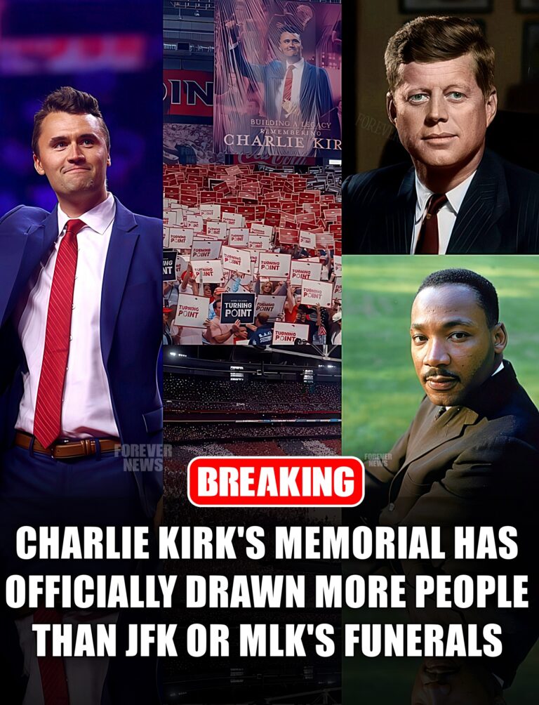 BREAKING: Charlie Kirk’s memorial has rewritten history — The memorial for Charlie Kirk has surpassed even the legendary crowds of JFK and MLK’s funerals. What began as remembrance has turned into a national movement — America rising with faith, courage, and resolve. (check in the first comment👇)