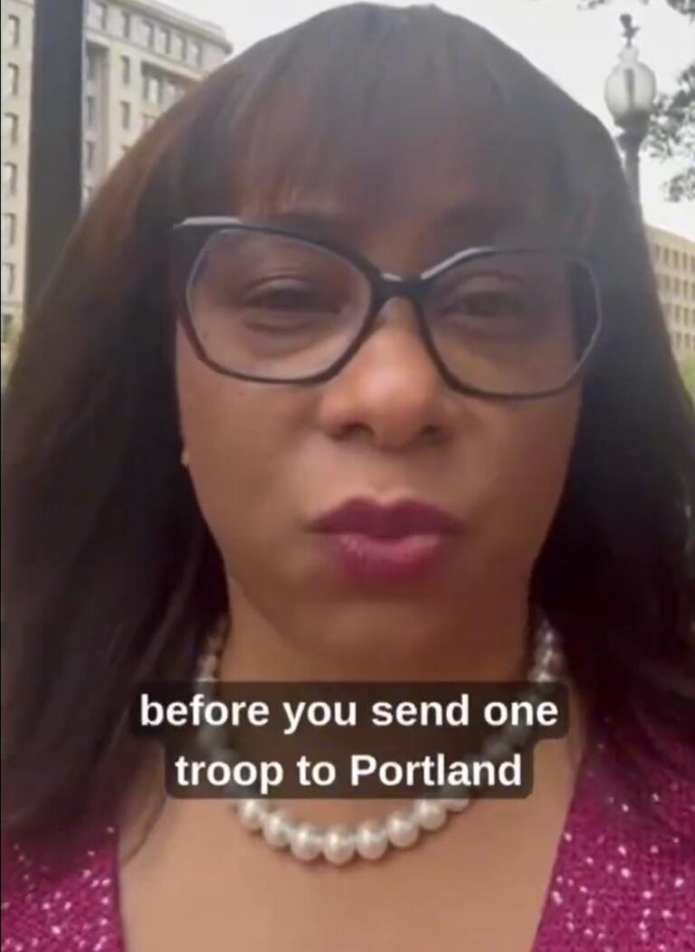 Oregon Rep. Janelle Bynum Challenges Trump: “Before You Send One Troop to Portland, Run Us Our Money”