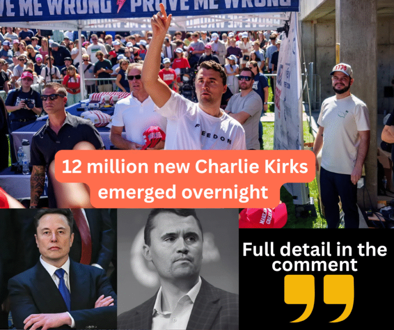 12 million new Charlie Kirks emerged overnight