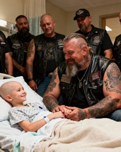 40 Bikers United to Hold the Hand of a Dying Child in Hospice, Ensuring She Was Never Alone During Her Final Days